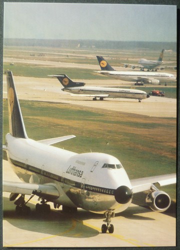 Lufthansa postkarte boeing - lufthansa,