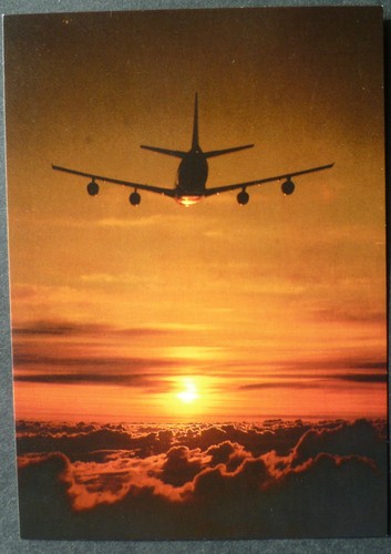 Lufthansa postkarte boeing - lufthansa,