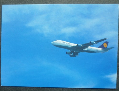 Lufthansa postkarte boeing - boeing, b