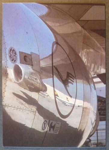Lufthansa postkarte boeing - postkarte,