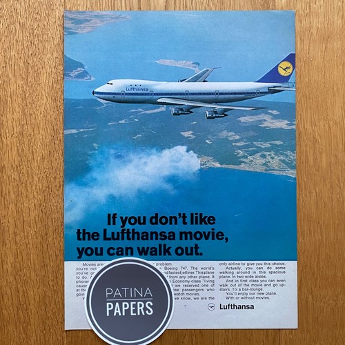 1970 lufthansa boeing - lufthansa,