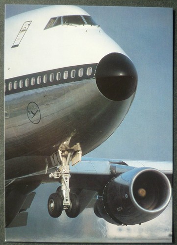 Lufthansa postkarte boeing - boeing, b